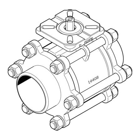 Festo Ball Valve VZBA-3"-WW-63-T-22-F0710-V4V4T VZBA-3"-WW-63-T-22-F0710-V4V4T